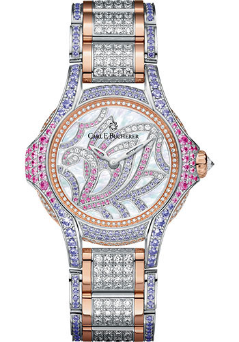 Carl F. Bucherer Watches - Pathos Swan Watch - White Gold and Rose Gold - Style No: 00.10590.09.90.31