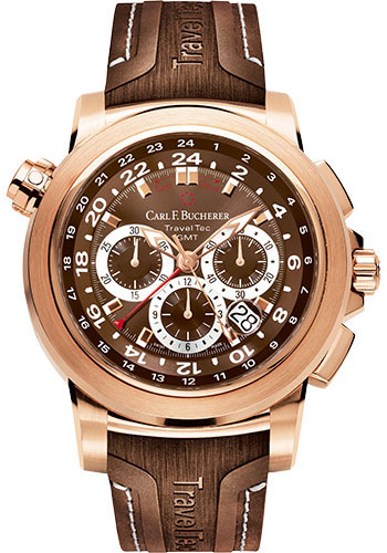 Carl F. Bucherer Watches - Patravi TravelTec Rose Gold - Style No: 00.10620.03.93.02