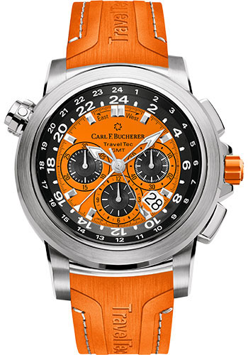 Carl F. Bucherer Watches - Patravi TravelTec Stainless Steel - Color Edition - Style No: 00.10620.08.93.03