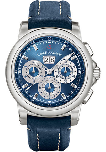 Carl F. Bucherer Watches - Patravi ChronoDate Stainless Steel - Style No: 00.10624.08.53.01