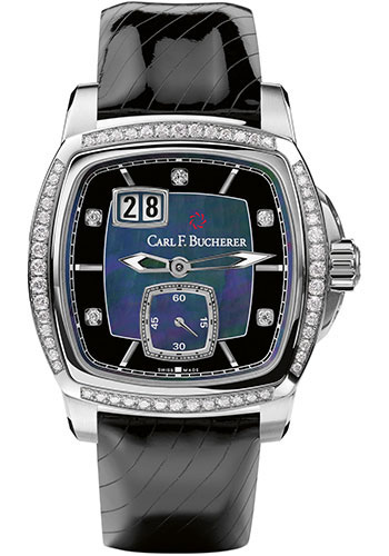 Carl F. Bucherer Watches - Patravi EvoTec BigDate Stainless Steel - Diamonds - Style No: 00.10628.08.87.11