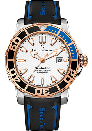 Carl F. Bucherer Watches - Patravi ScubaTec Steel and Rose Gold - Style No: 00.10632.24.23.01