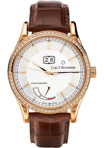 Carl F. Bucherer Watches - Manero BigDate Power Rose Gold - Style No: 00.10905.03.13.11