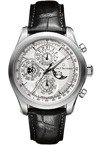 Carl F. Bucherer Watches - Manero ChronoPerpetual Stainless Steel - Style No: 00.10906.08.13.01