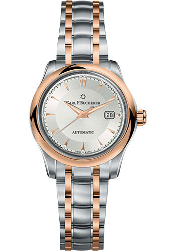 Carl F. Bucherer Watches - Manero AutoDate 30mm - Stainless Steel and Rose Gold - Style No: 00.10911.07.13.21