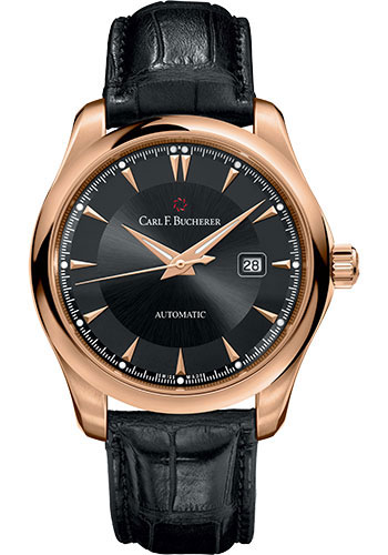Carl F. Bucherer Watches - Manero AutoDate 42mm - Rose Gold - Style No: 00.10915.03.33.01