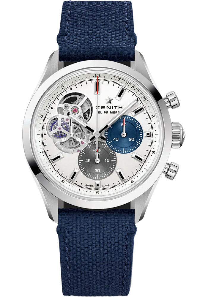 Zenith Watches - Chronomaster Open Steel - Cordura Effect Strap - Style No: 03.3300.3604/69.C823