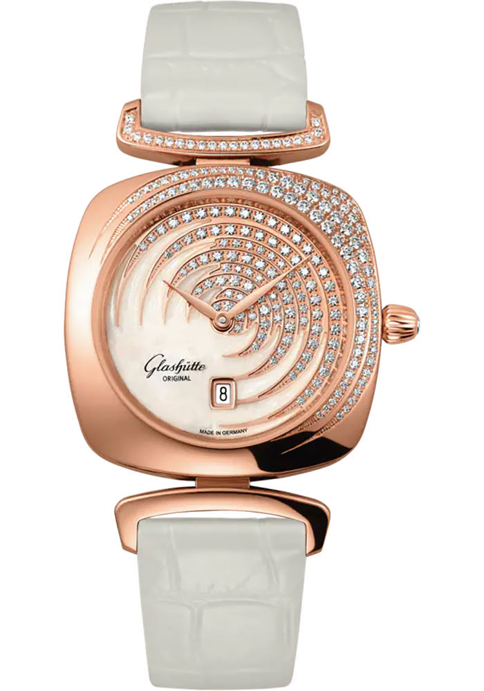 Glashutte Original Watches - Pavonina Red Gold - Alligator Strap - Style No: 1-03-01-03-15-34