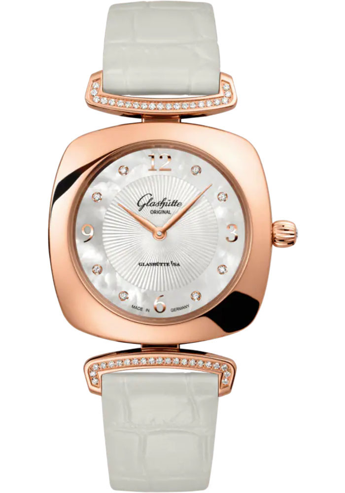 Glashutte Original Watches - Pavonina Red Gold - Alligator Strap - Style No: 1-03-02-04-05-30