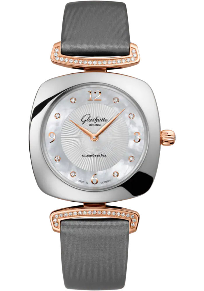 Glashutte Original Watches - Pavonina Bicolor - Calfskin Strap - Style No: 1-03-02-04-16-34