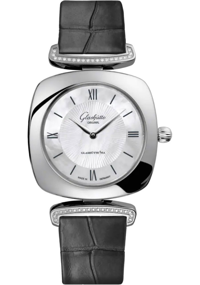 Glashutte Original Watches - Pavonina Stainless Steel - Alligator Strap - Style No: 1-03-02-05-12-31