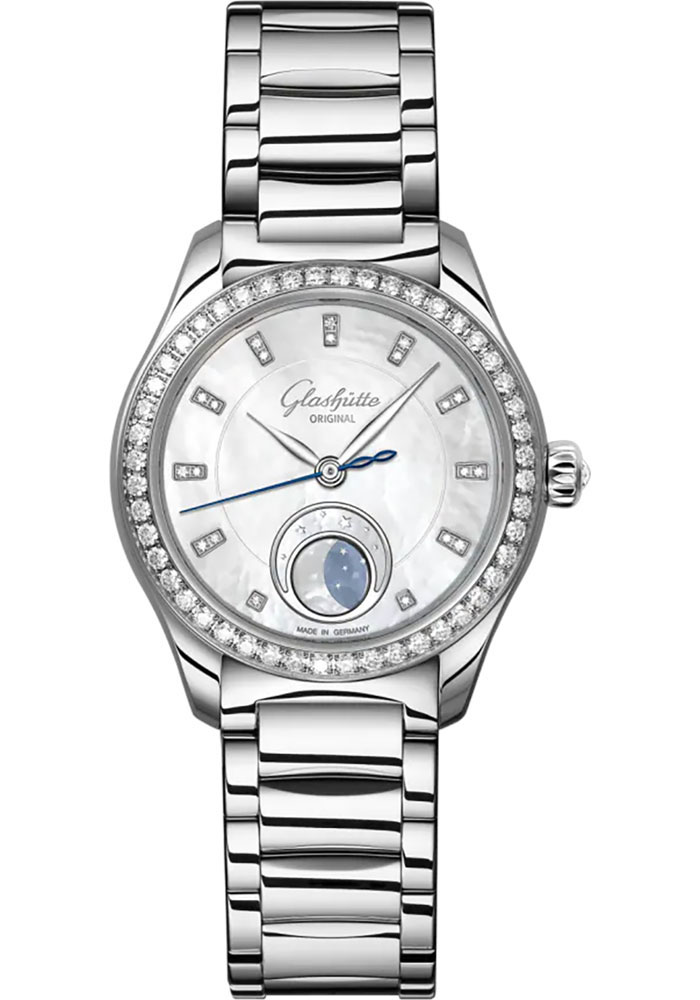 Glashutte Original Watches - Serenade Luna Stainless Steel - Bracelet - Style No: 1-35-14-02-12-14