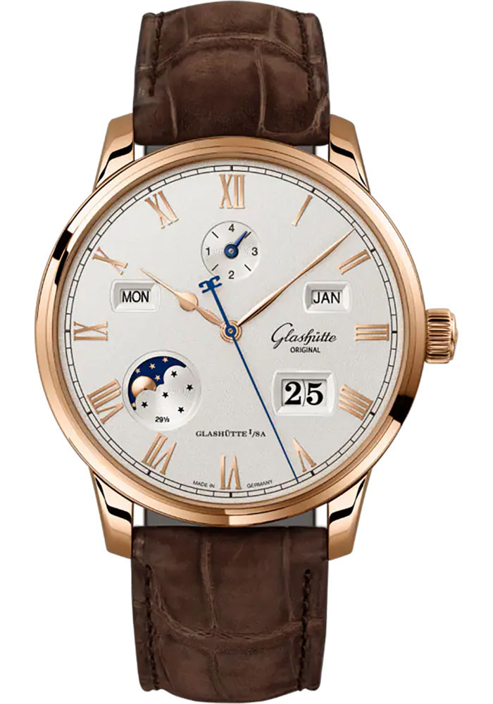 Glashutte Original Watches - Senator Excellence Perpetual Calendar Red Gold - Alligator Strap - Style No: 1-36-12-02-05-62