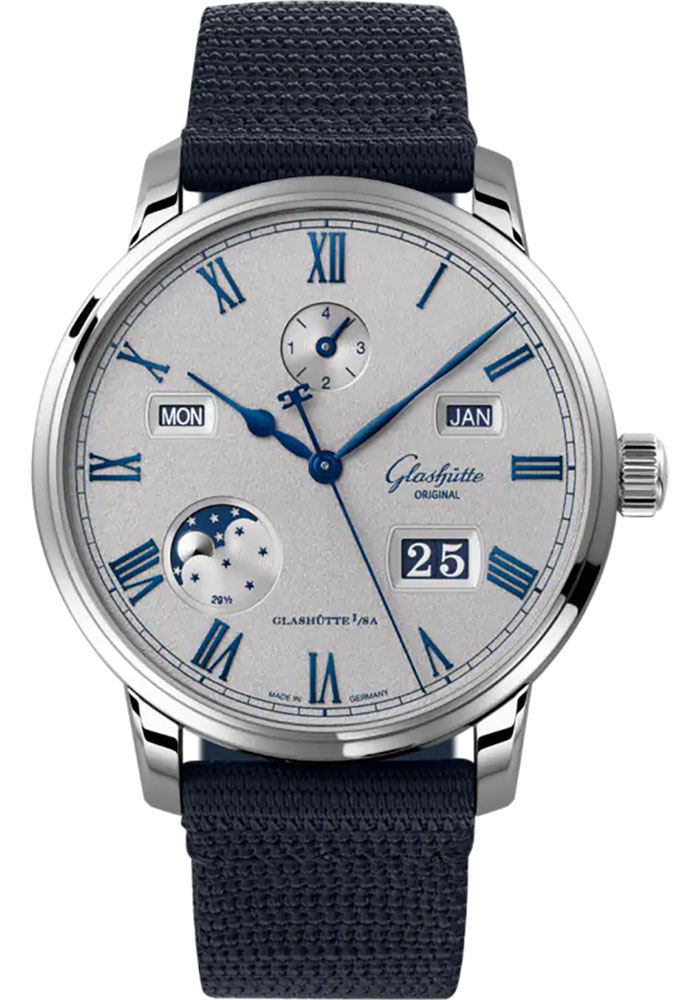 Glashutte Original Watches - Senator Excellence Perpetual Calendar Stainless Steel - Synthetic Strap - Style No: 1-36-12-03-02-64