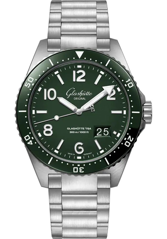 Glashutte Original Watches - SeaQ Panorama Date Stainless Steel - Bracelet - Style No: 1-36-13-07-83-70