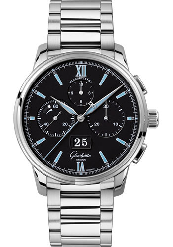 Glashutte Original Watches - Senator Chronograph Panorama Date Stainless Steel - Bracelet - Style No: 1-37-01-03-02-71