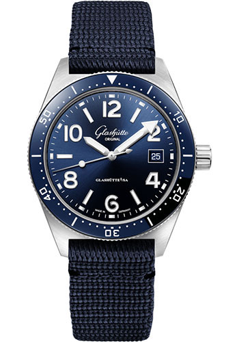 Glashutte Original Watches - SeaQ Stainless Steel - Synthetic Strap - Style No: 1-39-11-09-81-34