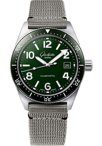 Glashutte Original Watches - SeaQ Stainless Steel - Synthetic Strap - Style No: 1-39-11-13-83-34