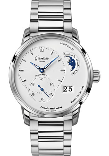 Glashutte Original Watches - PanoMaticLunar Stainless Steel - Bracelet - Style No: 1-90-02-42-32-71