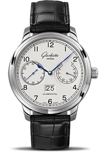 Glashutte Original Watches - Senator Observer Alligator Strap - Folding Buckle - Style No: 100-14-05-02-04