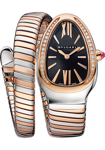 Bulgari Serpenti Tubogas - 35 mm - Steel and Rose Gold Watches