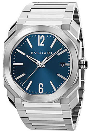 bvlgari watch blue dial
