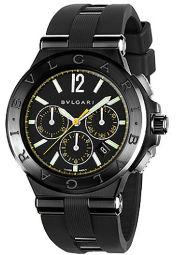 Bulgari 102161 Dg42bbscvdch2 Diagono 42mmsteelandblack Ceramic