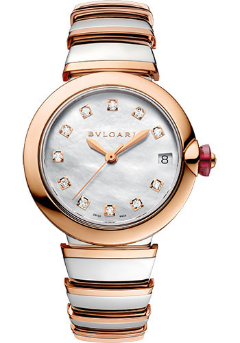 Bulgari Lucea 33 mm - Steel and Pink Gold Watches