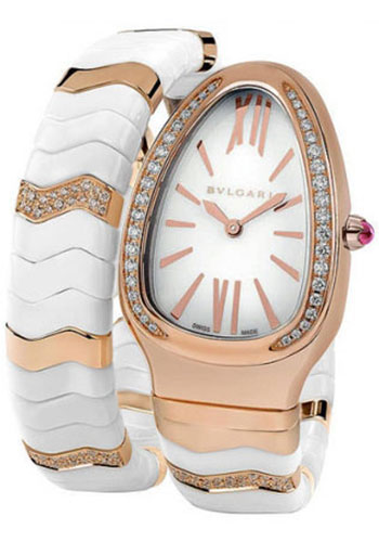 bvlgari white ceramic watch