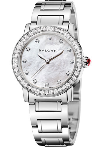 bvlgari mother of pearl watch