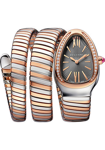 Bulgari Watches - Serpenti Tubogas - 35 mm - Steel and Rose Gold - Style No: 102680