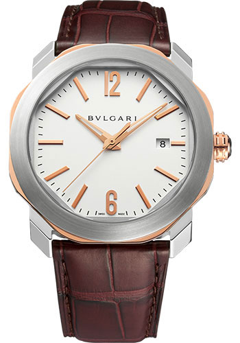 Bulgari Octo Roma 41 Mm Steel And Rose Gold Watches