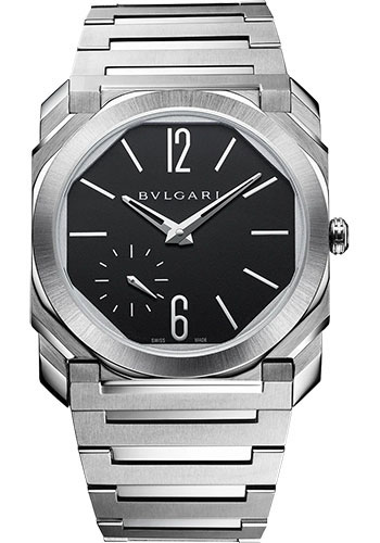 Bvlgari Bvlgari Automatic Silvered Opalin Dial Men's Watch 102110  7612902046579 - Watches, Bvlgari-Bvlgari - Jomashop