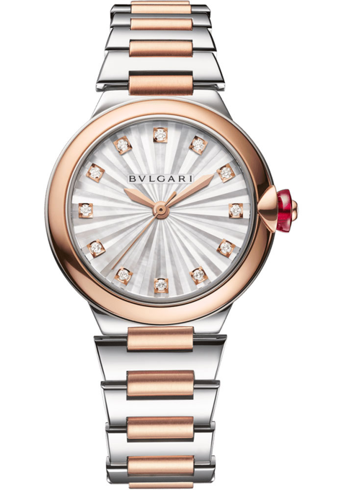 Bulgari Watches - Lucea 33 mm - Steel and Rose Gold - Style No: 103730