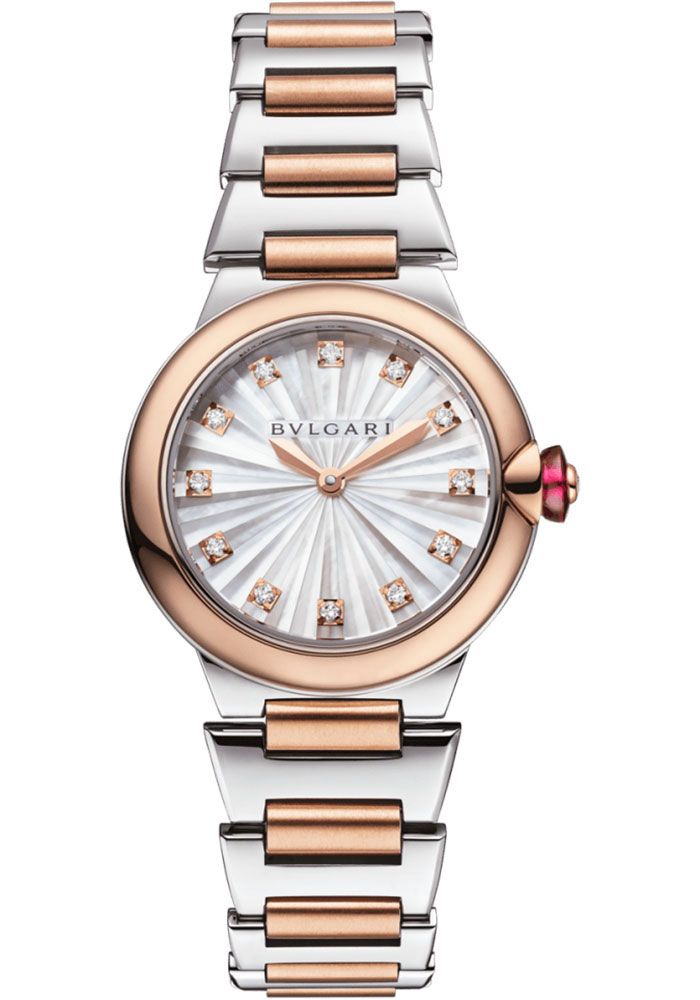 Bulgari Watches - Lucea 28 mm - Steel and Rose Gold - Style No: 103878