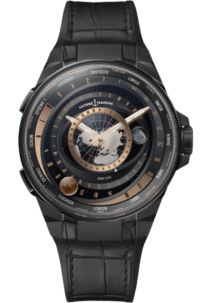 Ulysse Nardin Watches - Blast 45mm - Titanium and Ceramic - Leather Strap - Style No: 1063-400-2A/1A