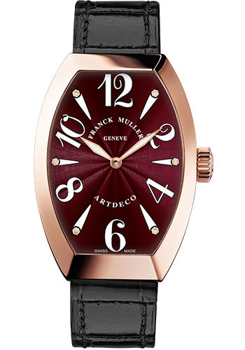 Franck Muller Watches - Art Deco 36 mm - Rose Gold - Style No: 11002 H QZ 5N Bordeau