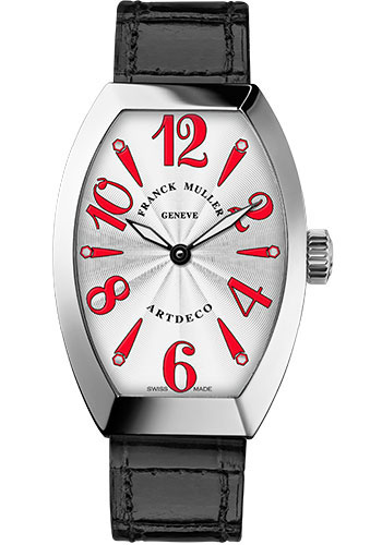 Franck Muller Watches - Art Deco 36 mm - White Gold - Style No: 11002 H QZ OG White Red