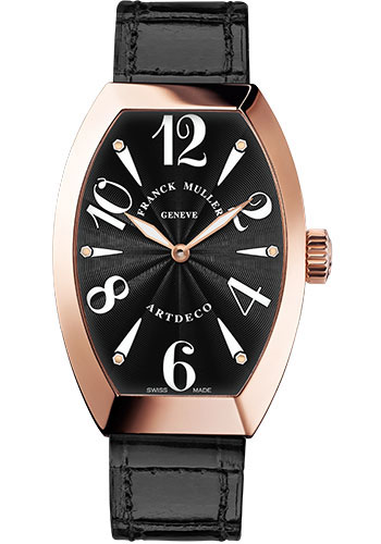 Franck Muller Watches - Art Deco 27 mm - Rose Gold - Style No: 11002 L QZ 5N Black