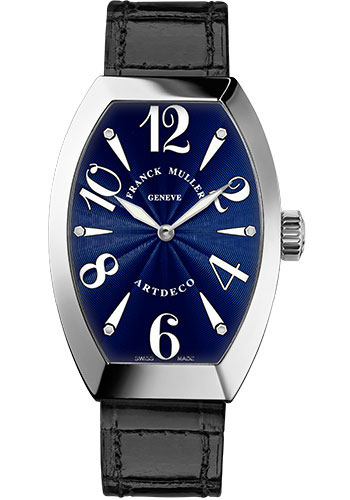 Franck Muller Watches - Art Deco 27 mm - White Gold - Style No: 11002 L QZ OG Blue