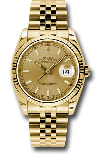 Rolex Datejust 36 Yellow Gold - Fluted 