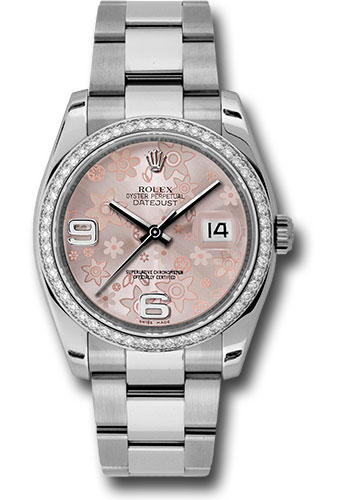 Rolex Watches - Datejust 36 Steel and White Gold - Diamond Bezel - Oyster - Style No: 116244  pfao