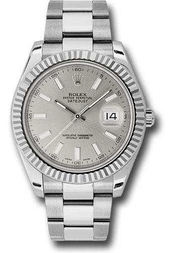 rolex datejust 36 oystersteel and white gold