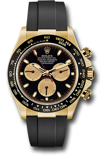 rolex gold and black watch