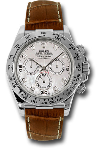 Rolex Daytona White Gold - Leather Strap Watches