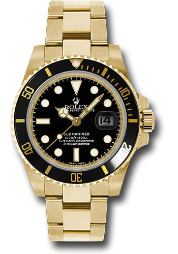 Rolex Submariner Yellow Gold Watches 