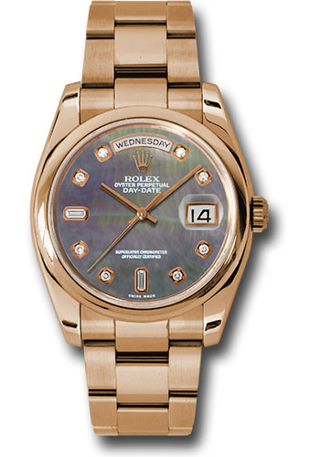 Rolex Watches - Day-Date 36 Pink Gold - Domed Bezel - Oyster - Style No: 118205 dkmdo