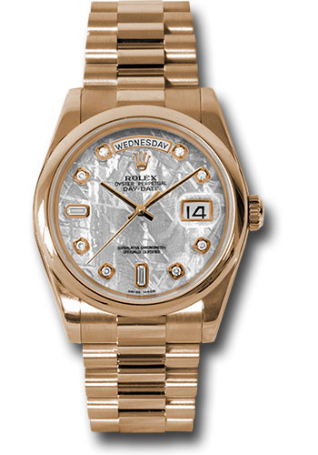 Rolex Watches - Day-Date 36 Pink Gold - Domed Bezel - President - Style No: 118205 mtdp