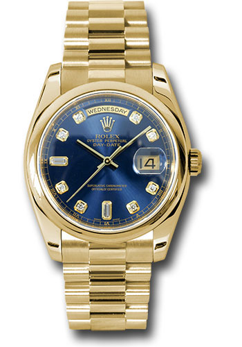 Rolex 118208 bdp Day-Date 36 (YG|Domed 