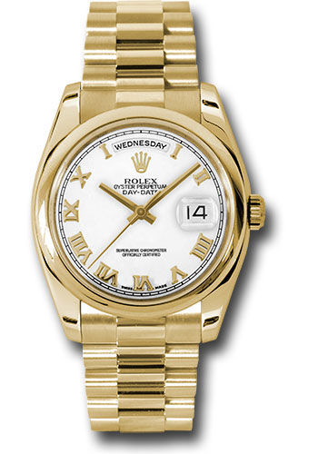 Rolex 118208 wrp Day-Date 36 (YG|Domed 